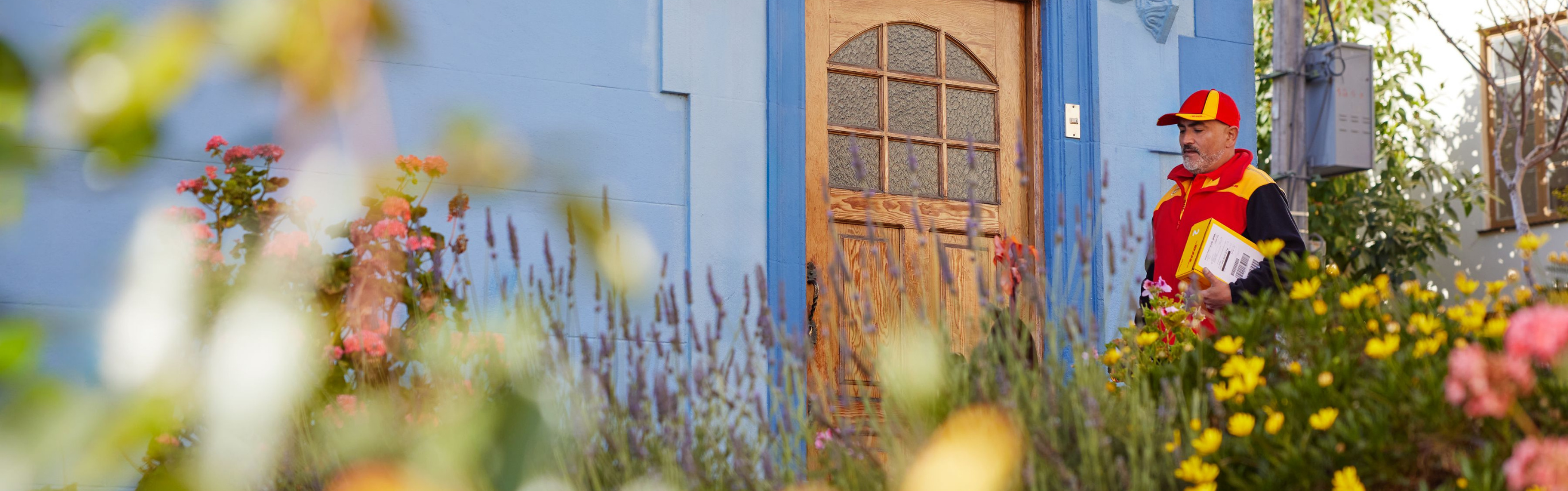 DHL delivery background