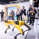 Event attendees learn how Boston Dynamics Spot works