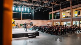 Wide shot of audience at DHL New Energy Conference