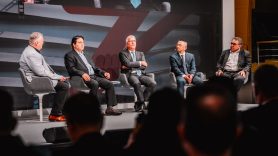 On-stage panel at DHL New Energy conference