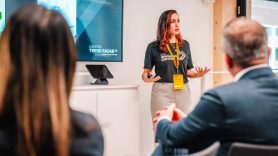 Emily Pitcher, DHL, hosts breakout session during New Energy event