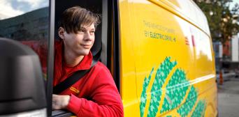 DHL delivery driver