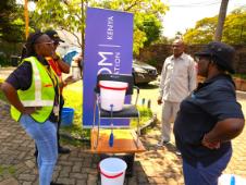 IOM and DHL employees