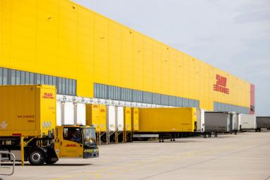 outside view of a DHL ditribution center