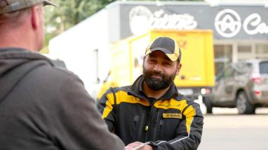 Khaleel Al Bodach als Verbundzusteller