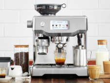 Sage-koffiezetapparaat in actie.