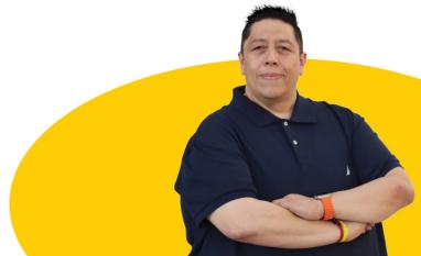 Unser DHL-Vertreter vor Ort.