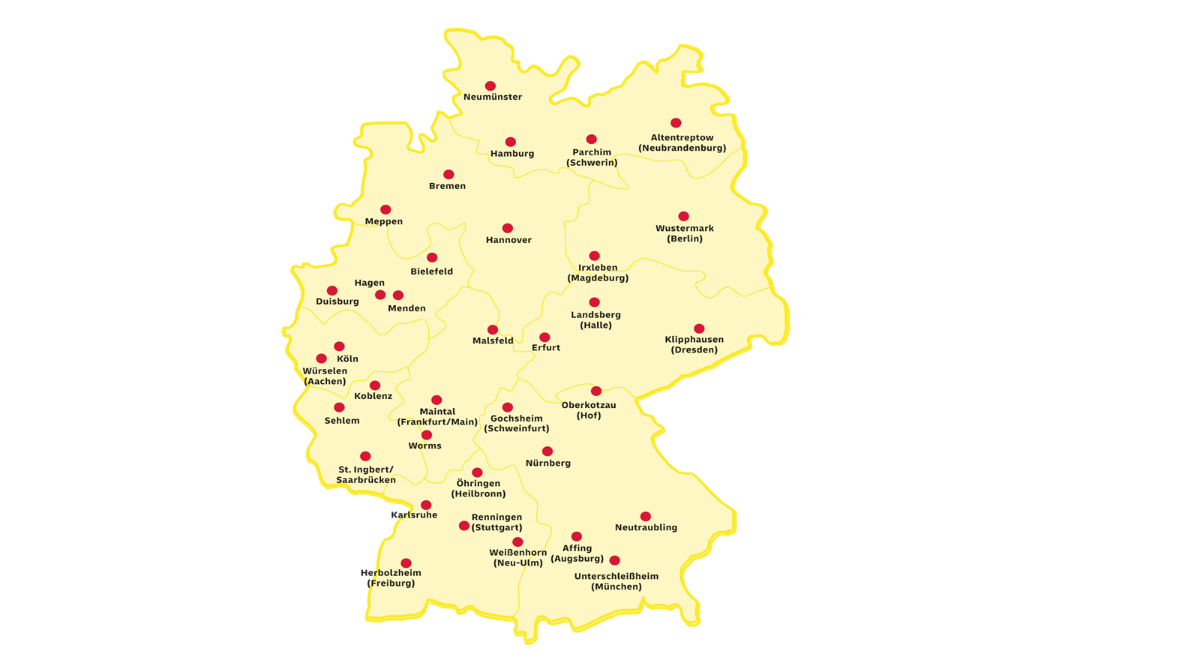 Freight Terminals & Locations DHL Freight Germany