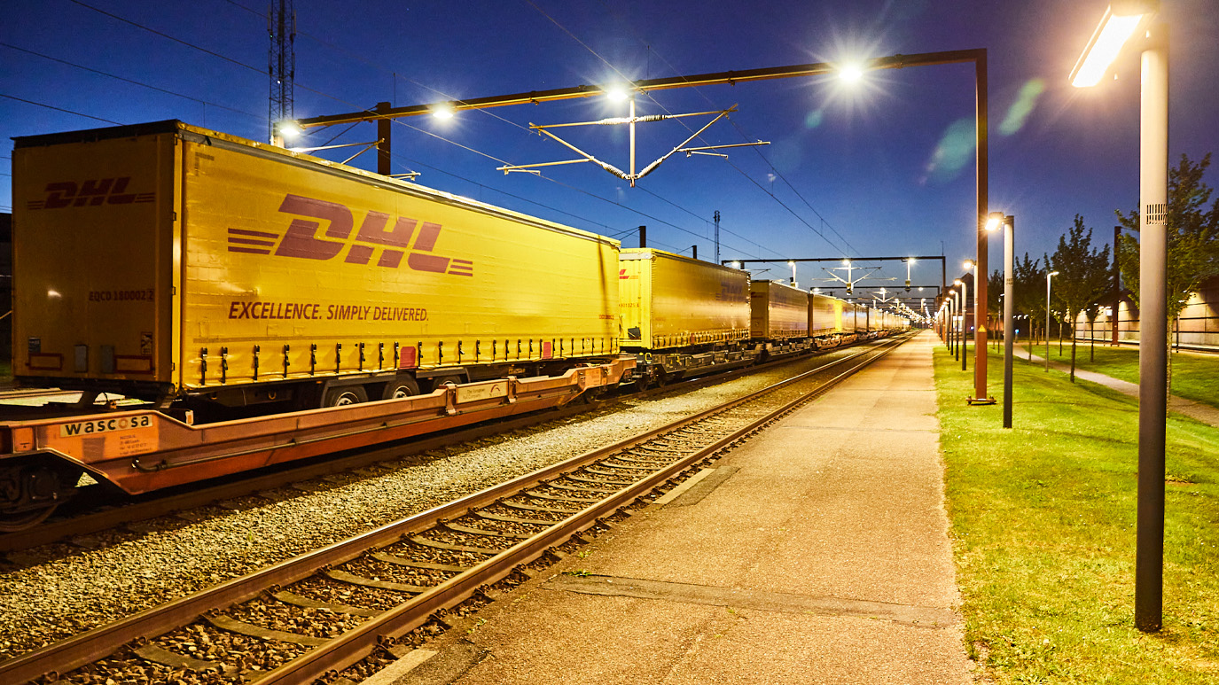 DHL Freights nye godstog mellem Danmark og Tyskland sparer op til 11.500 ton CO2e om året DHL