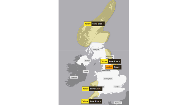 Map of affected areas