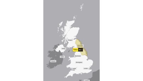 Map of affected areas