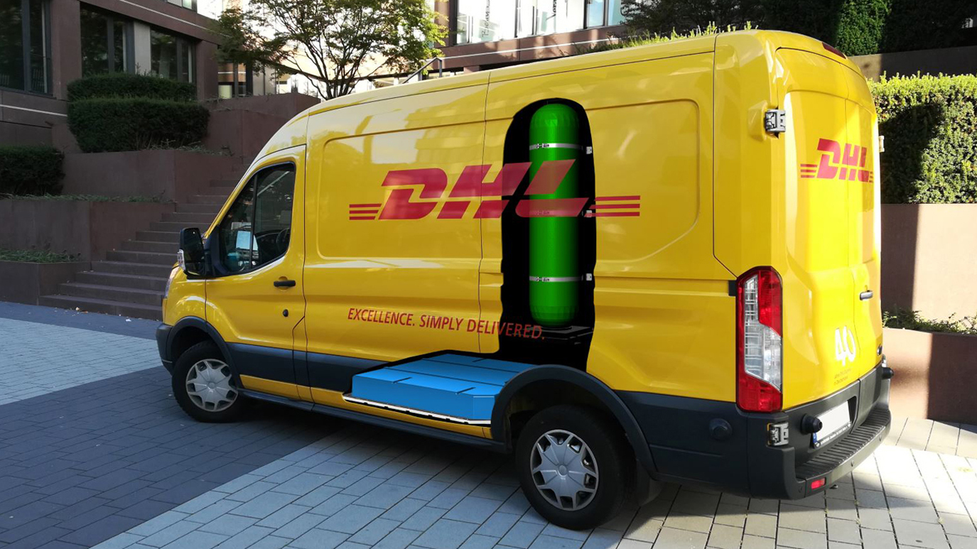 DHL and StreetScooter Develop New Electric Drive Vehicle With Hydrogen