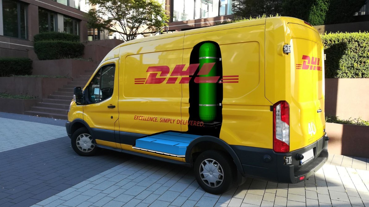 DHL and StreetScooter Develop New Electric Drive Vehicle With Hydrogen