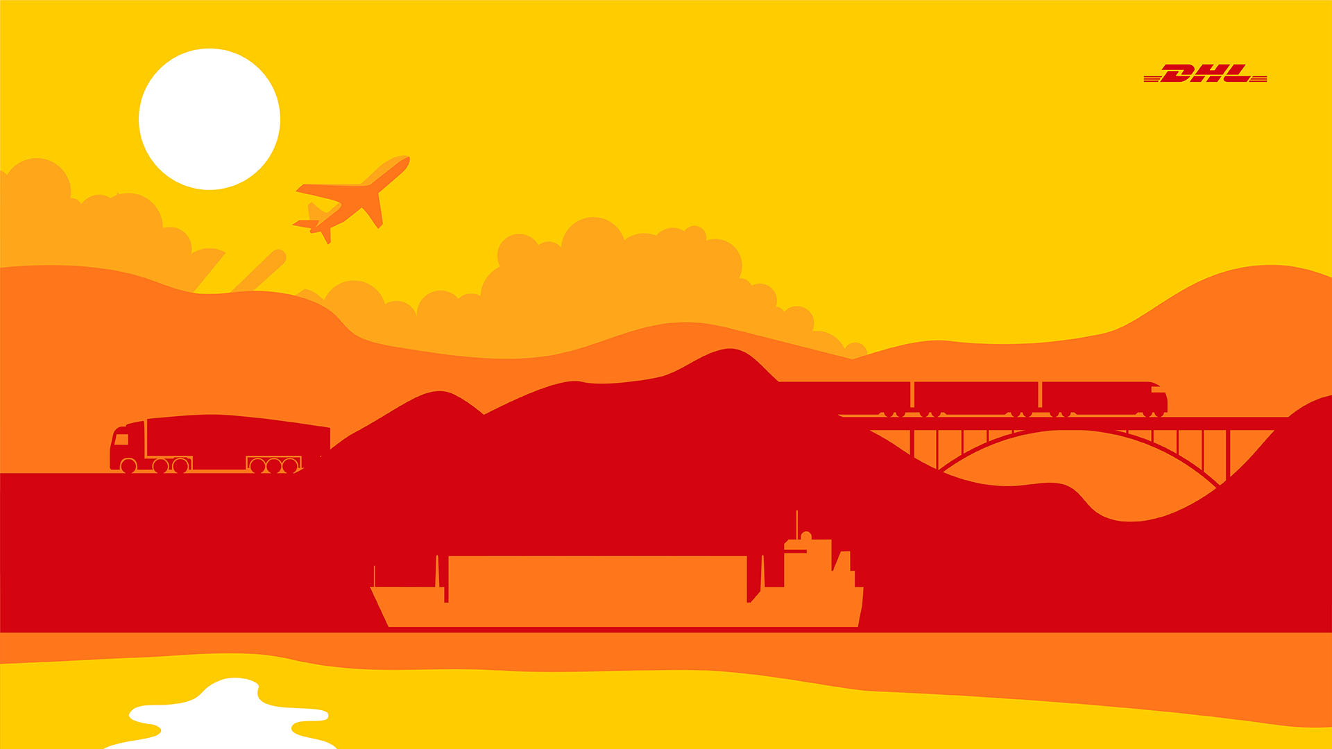 Logistics Phone Wallpapers & Zoom Backgrounds DHL Global Forwarding