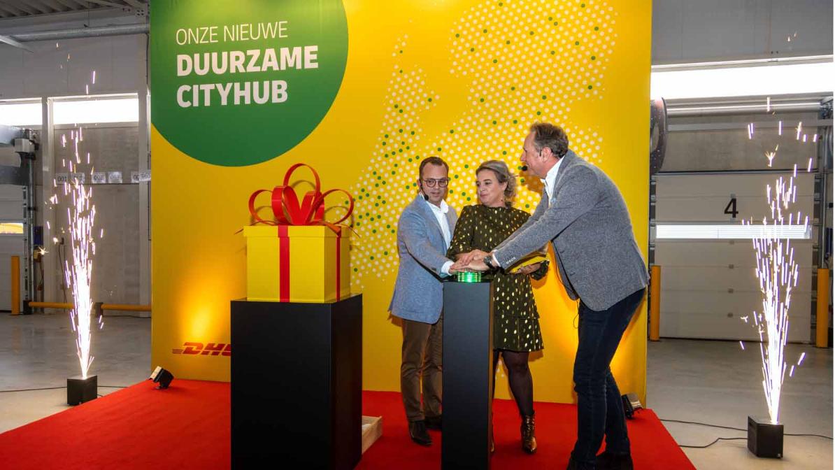 DHL Parcel opent klimaatneutrale CityHub voor regio Tilburg DHL Nederland