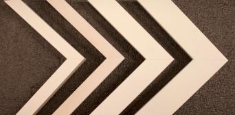 Close up of art framework edges.