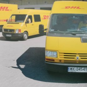 stare ciężarówki DHL