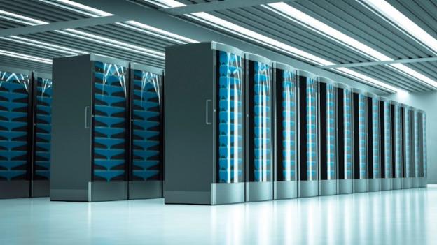 Modern Computer Server room