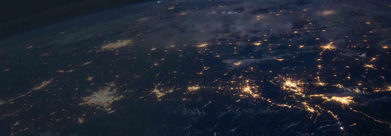 Satellite view of the earth