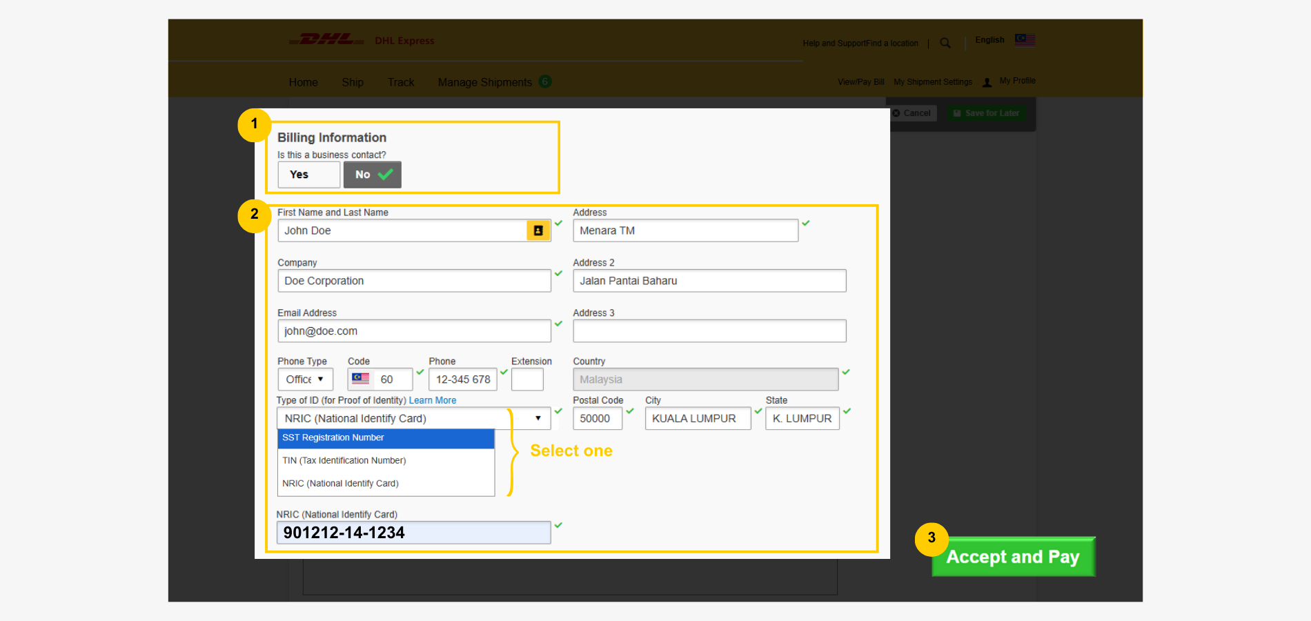 Export Guide-Shipment-Payment-Billing Information Export Guide-Shipment-Payment-Billing Information