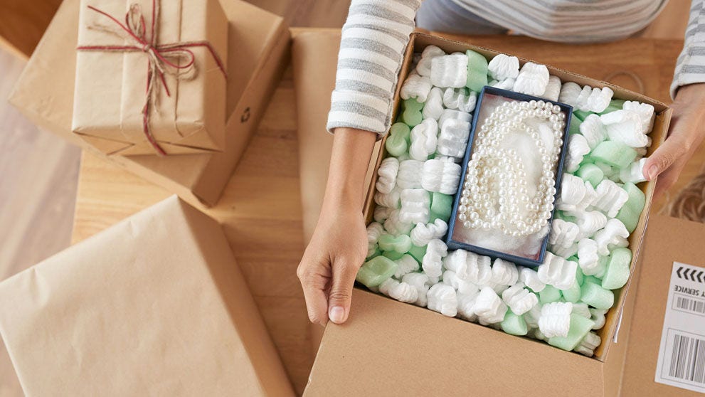 pearls in a box