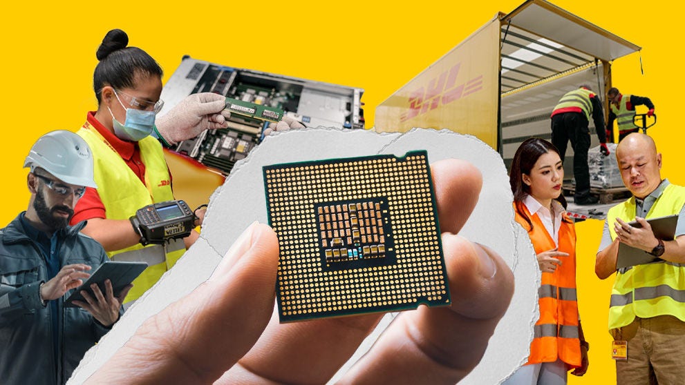 collage of technology imagery