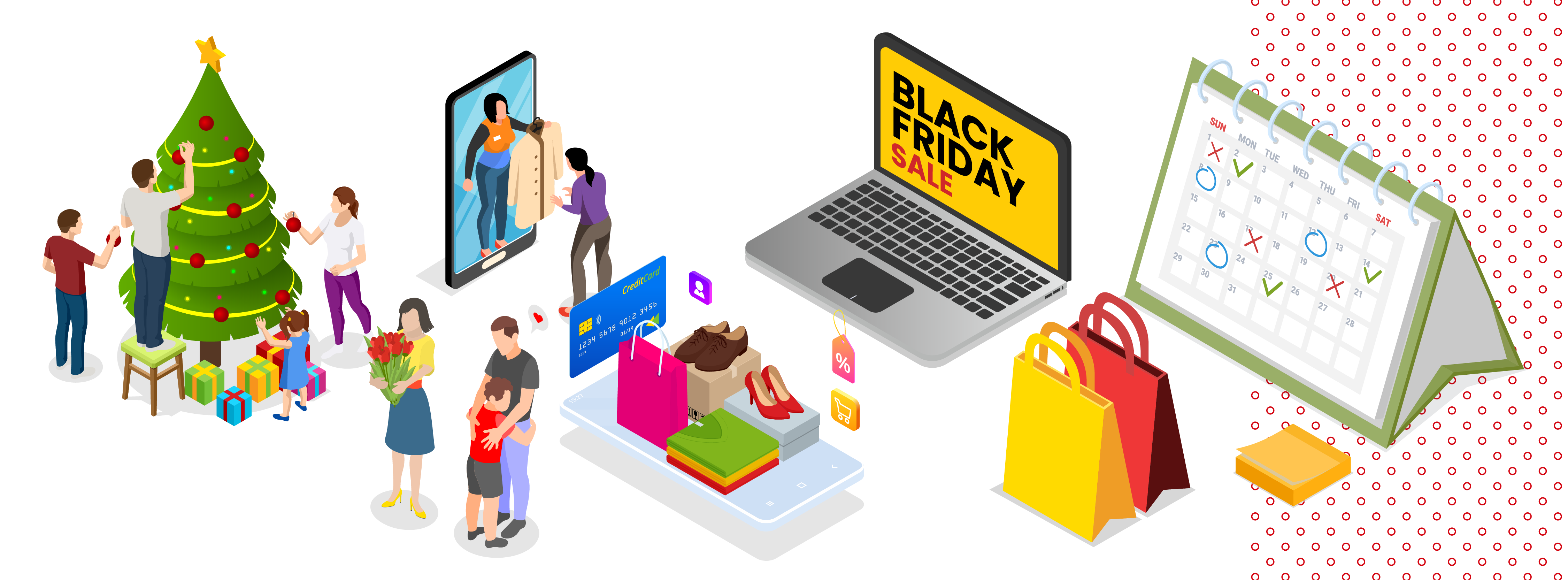 graphic image of holiday activities