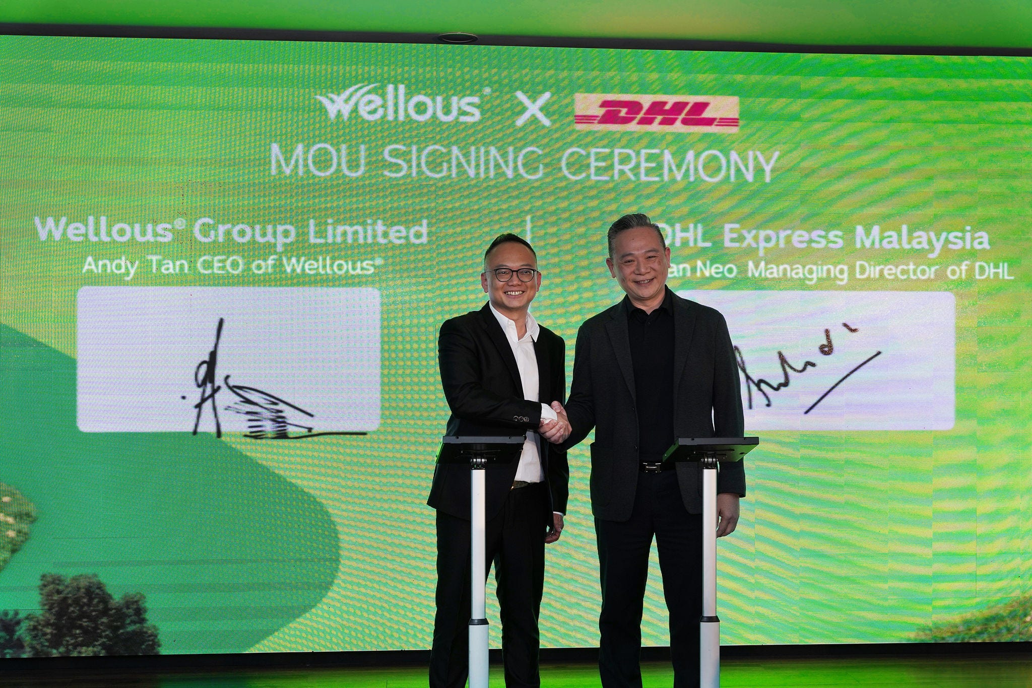 Wellous and DHL Express GoGreen Plus MOU Signing Ceremony