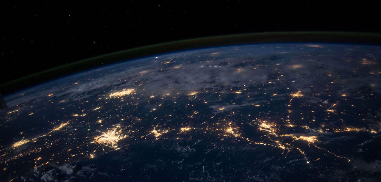 earth at night