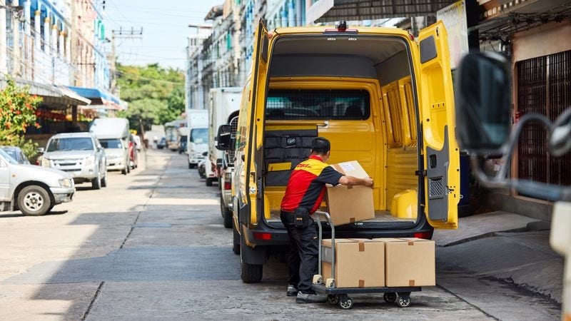 DHL Express courier is doing pick-up service in the Philippines