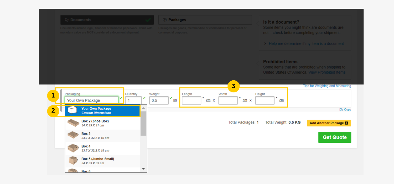 Get a DHL International Shipping Rate | DHL Malaysia