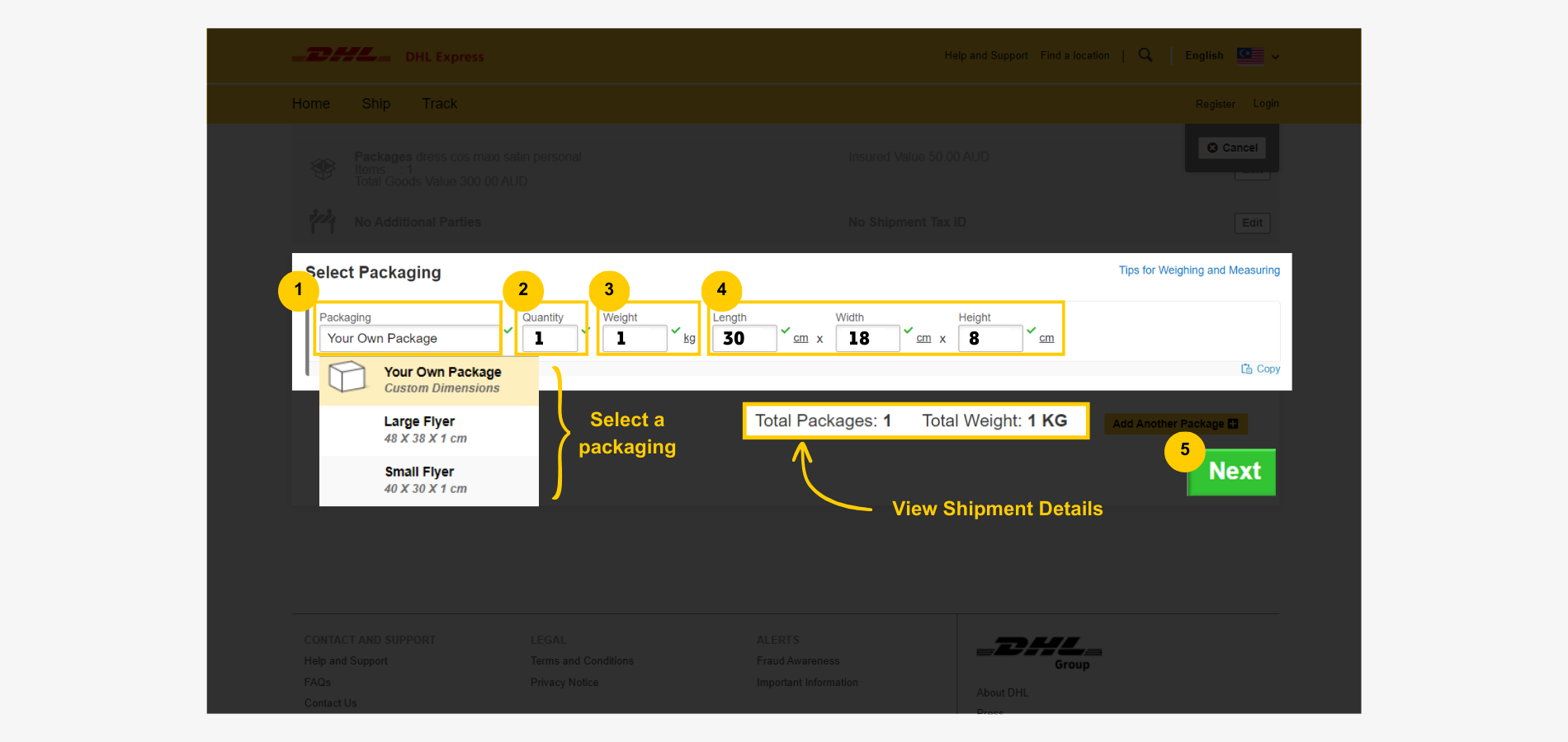 Import Shipment Packages Import Shipment Packages