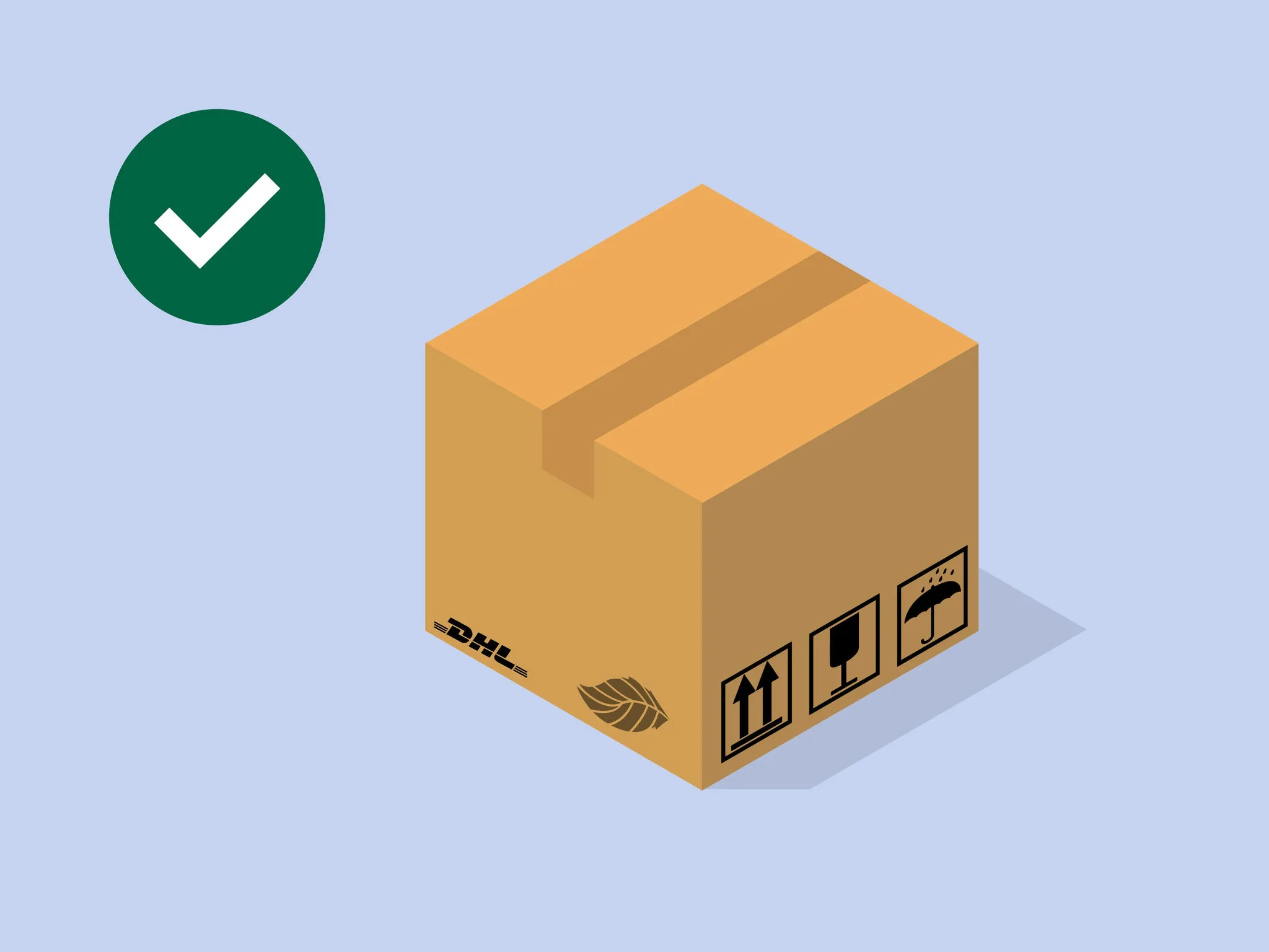 brown box for shipping