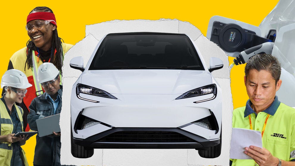 collage of automotive images