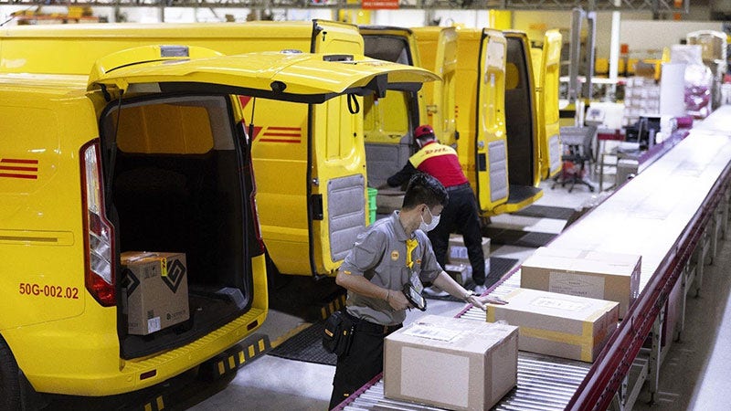 dhl express team shipping semiconductors