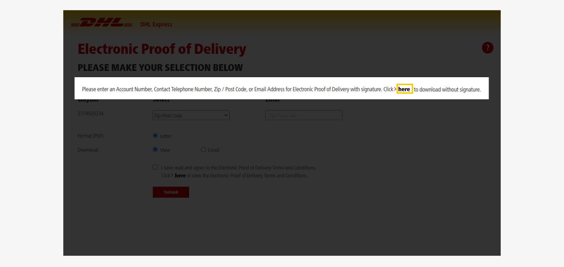 Get DHL Proof of Delivery Guide - POD without Signature-direct access Get DHL Proof of Delivery Guide - POD without Signature-direct access
