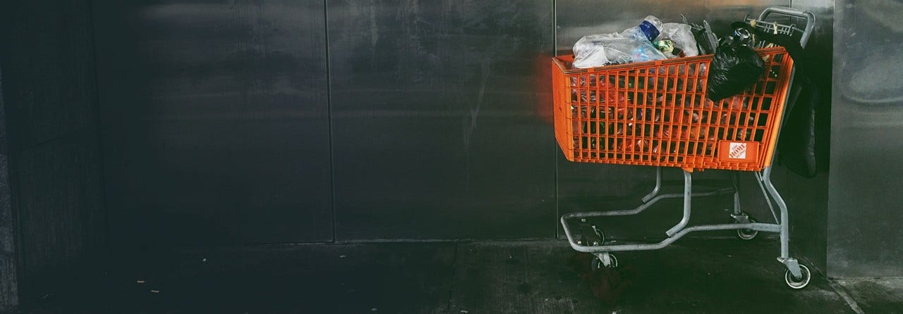 orange shopping cart