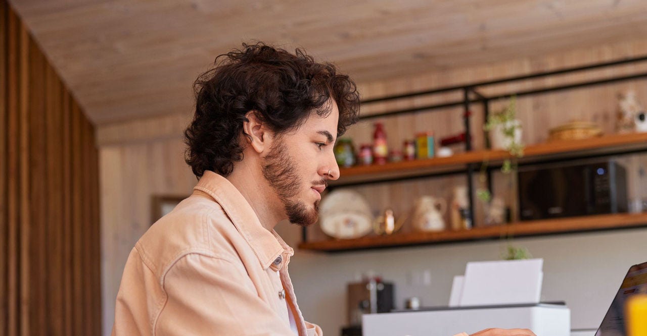 a business professional developing data-driven b2b marketing strategies