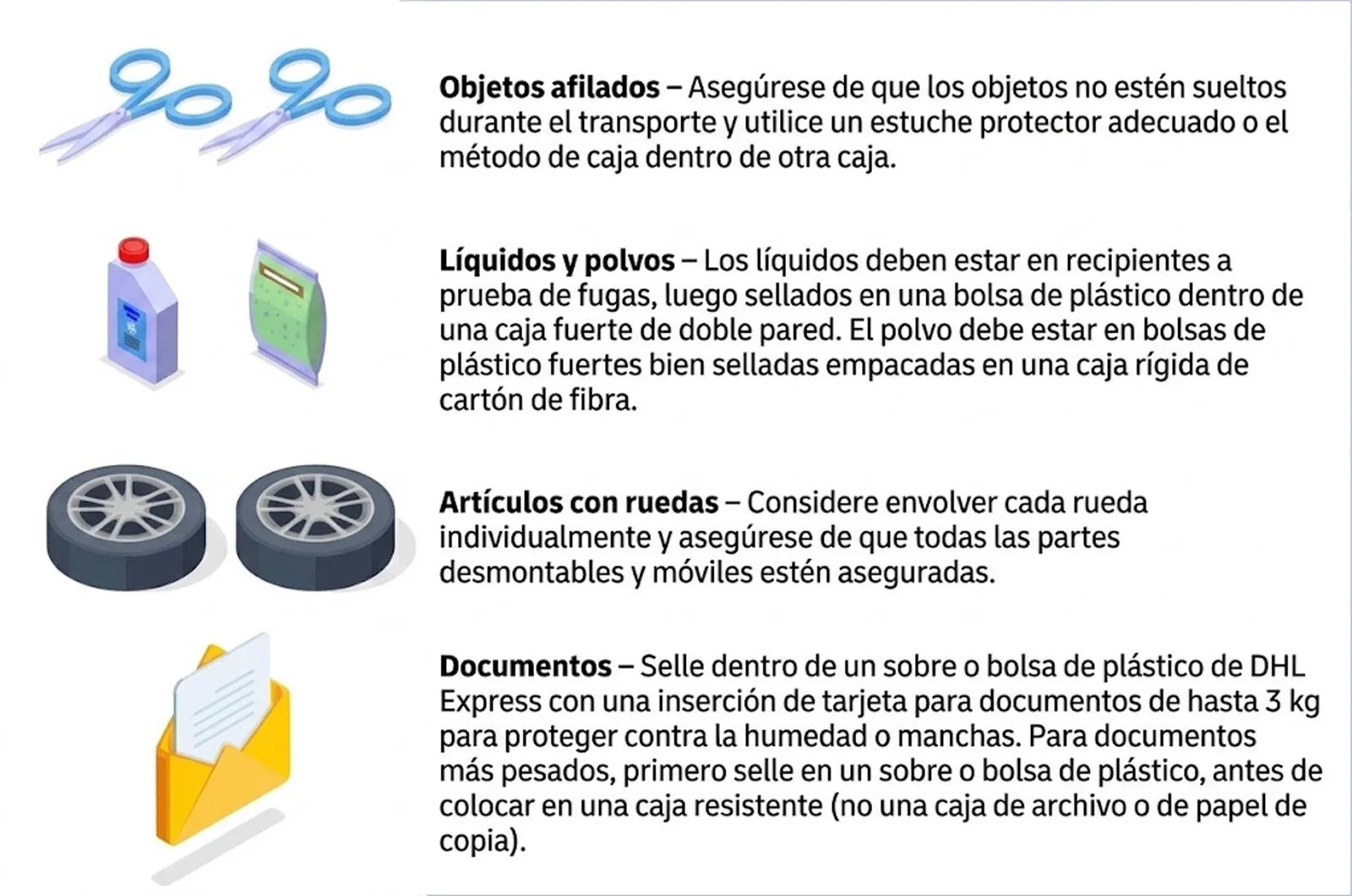 envíos al extranjero