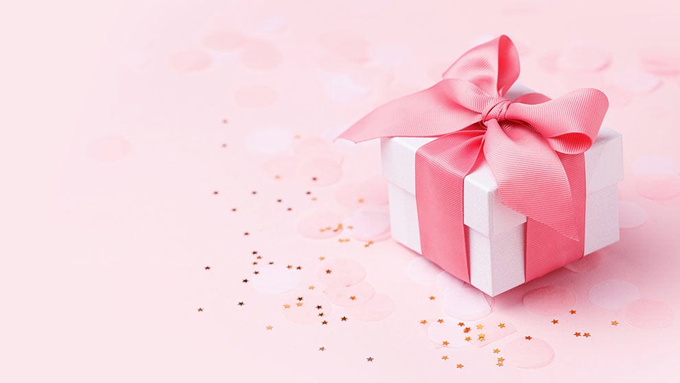 pink gift box