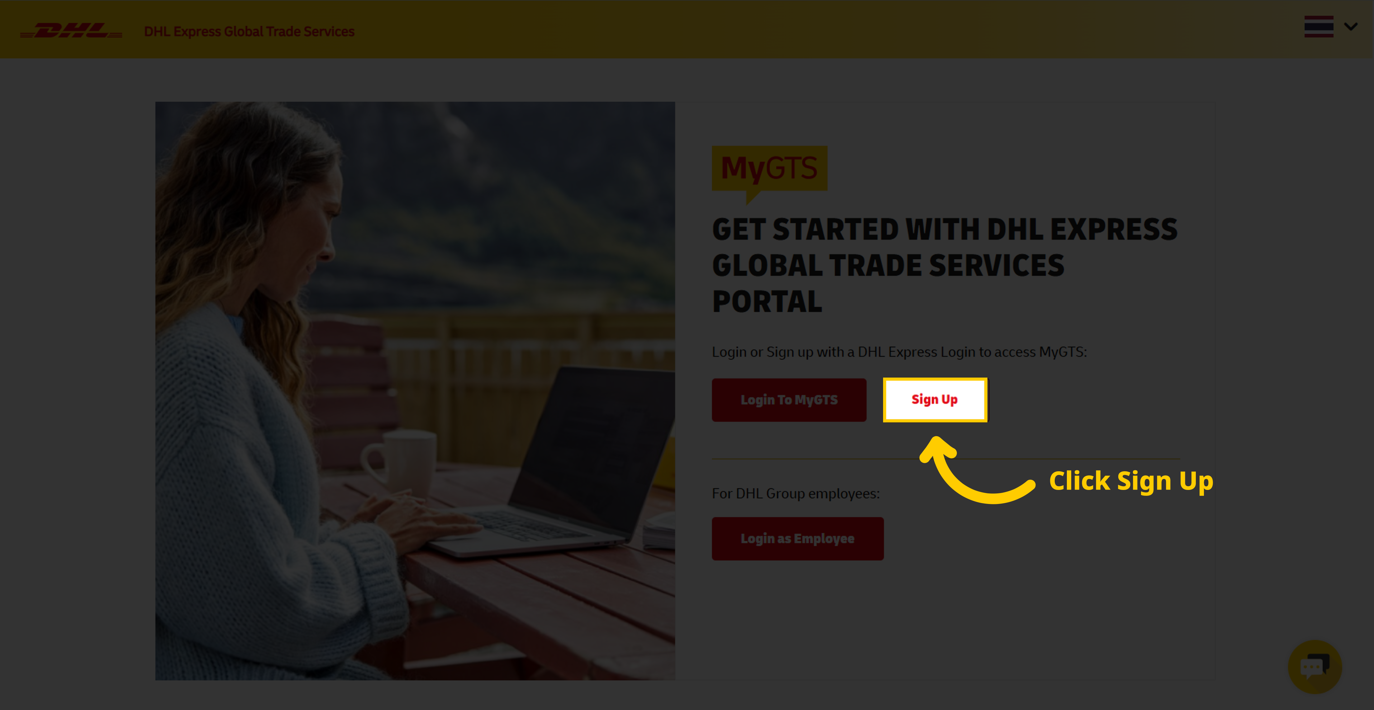 MyGTS Calculate Customs Duties - DHL MyGTS Signup