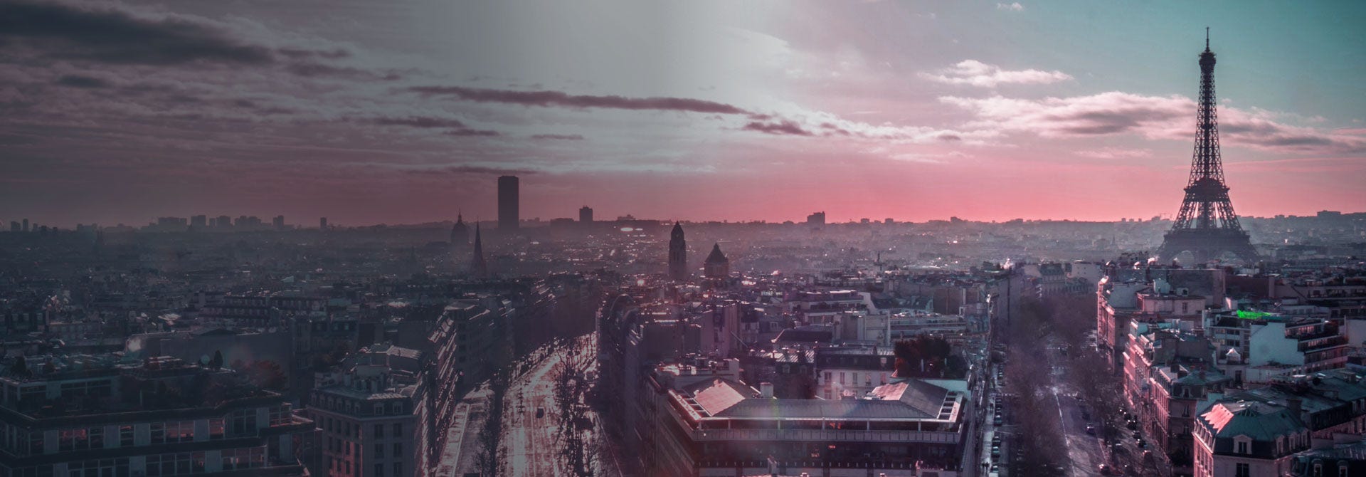 Aerial view of Paris