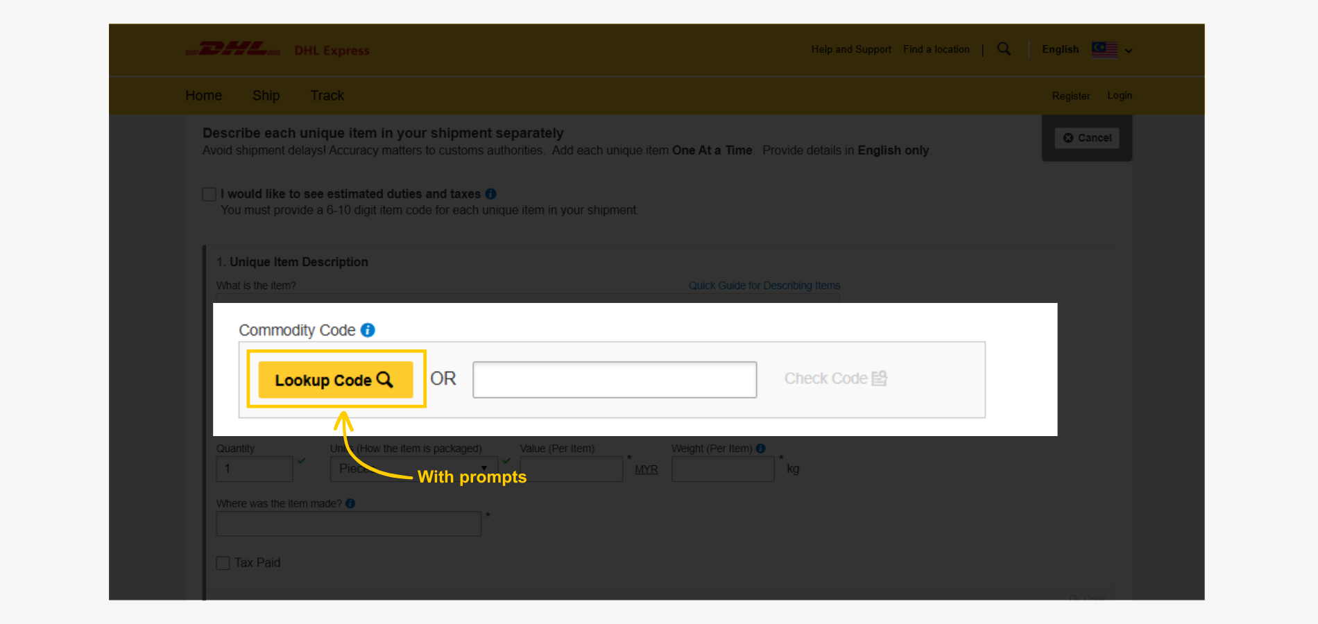 Export Guide-Package-Package-Commodity Code-Lookup Export Guide-Package-Package-Commodity Code-Lookup