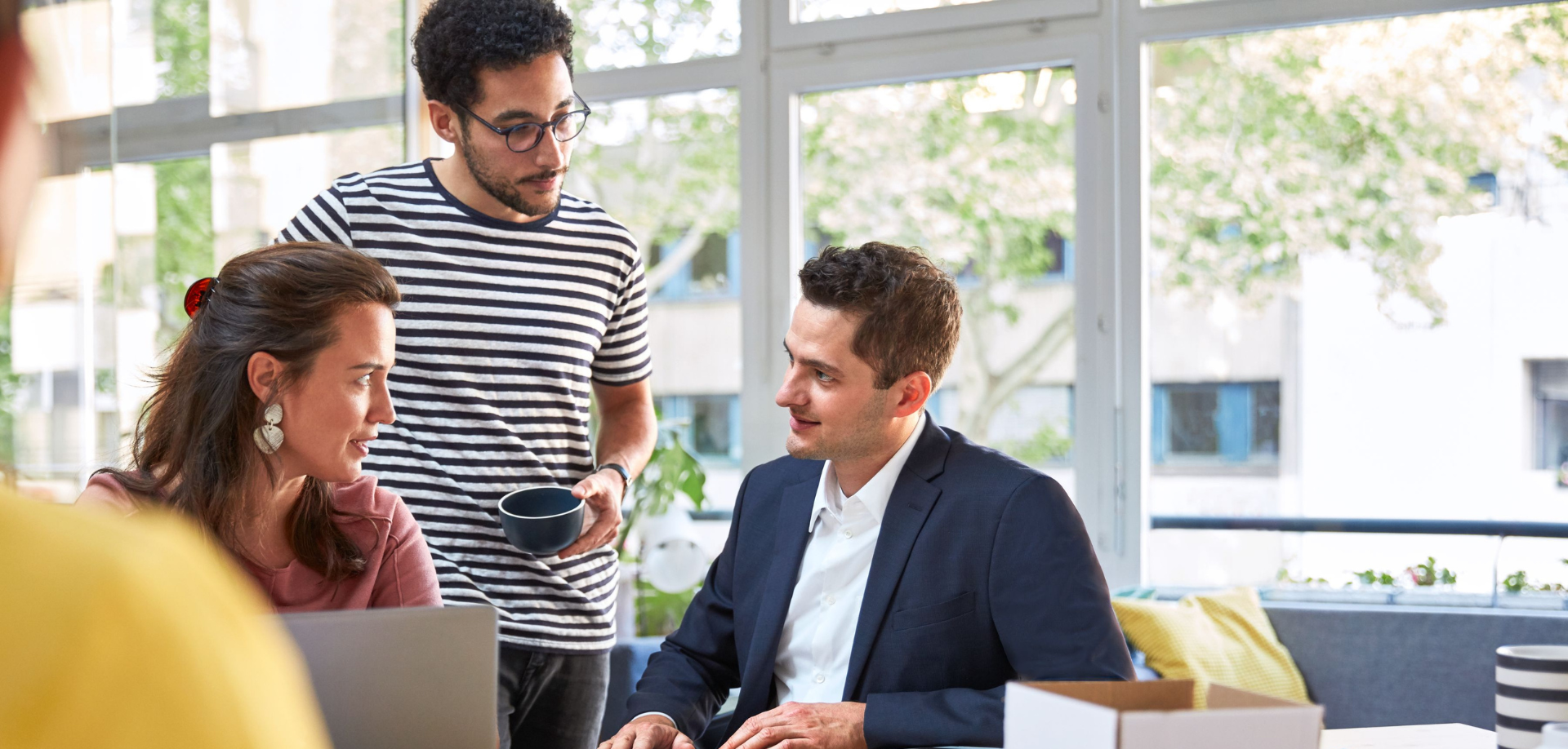 people engaging in a business meeting