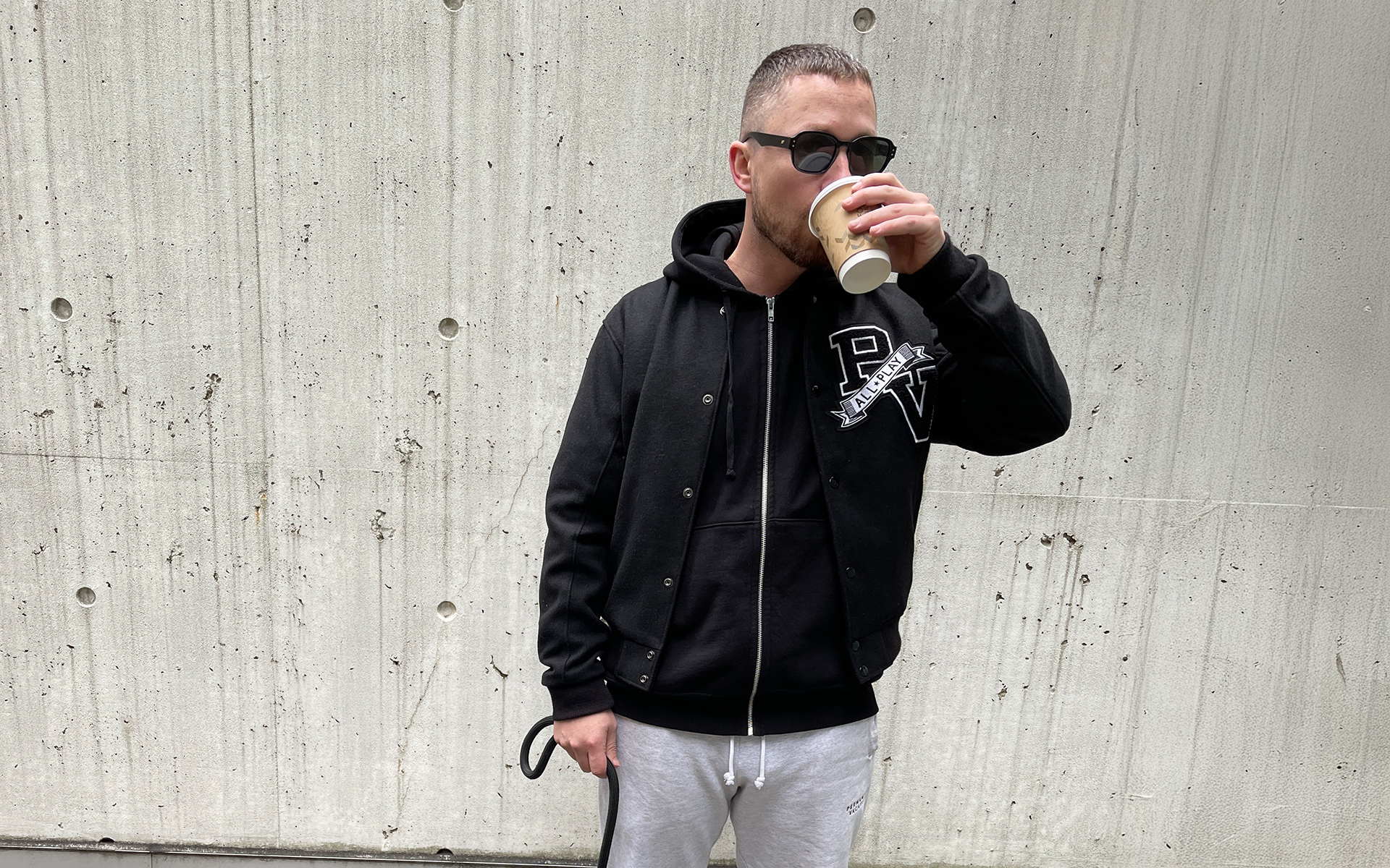 modeling a permanent vacation jacket