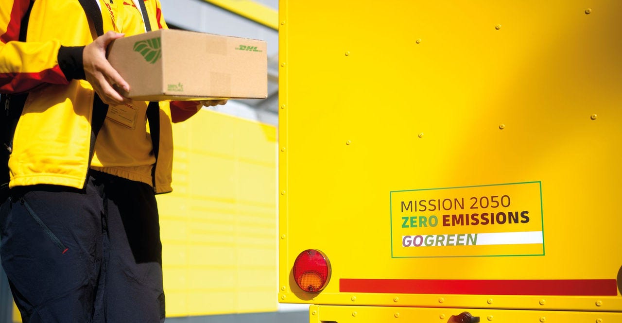 dhl gogreen plus for sustainable shipping for businesses
