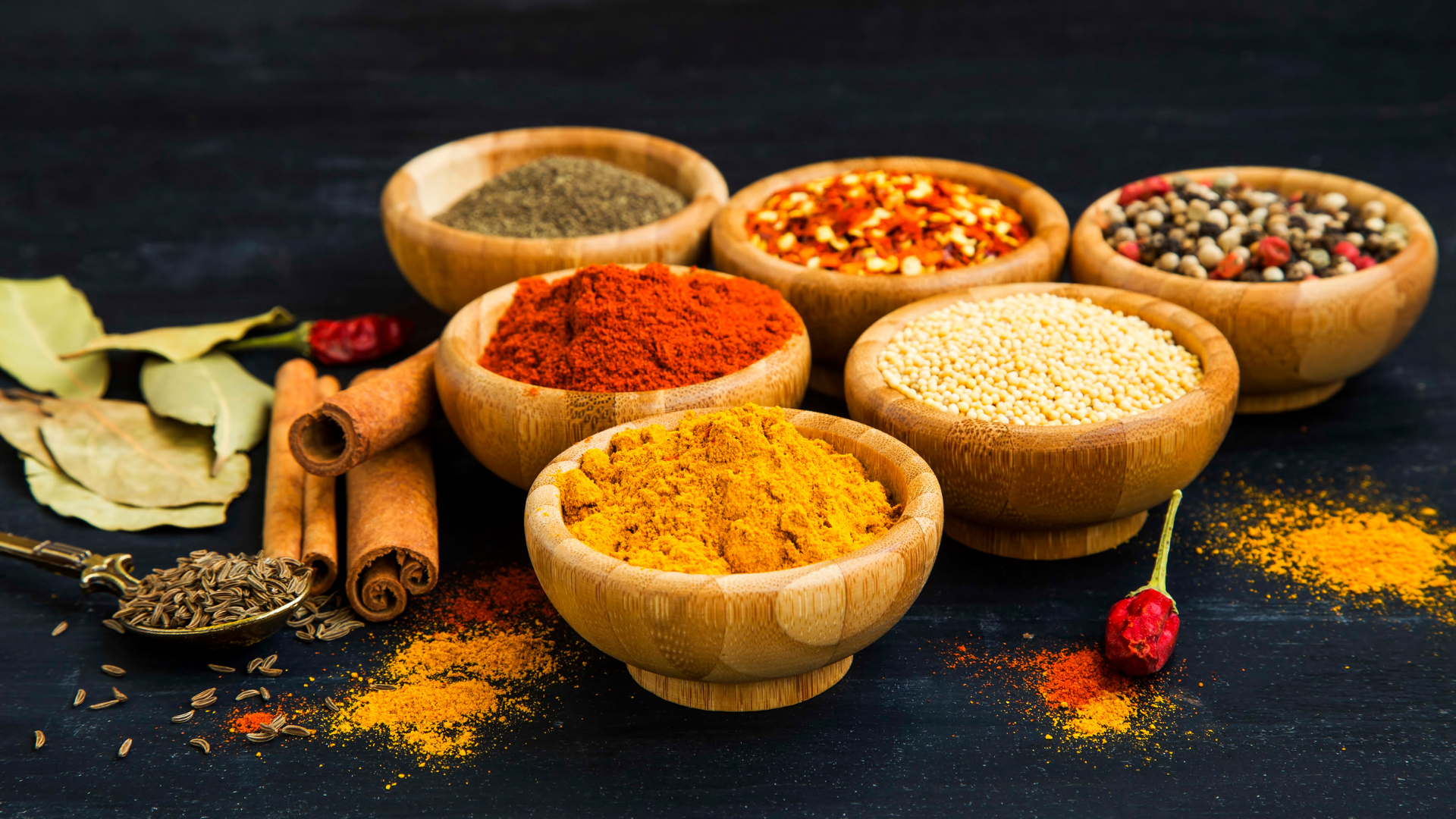Spices exported overseas