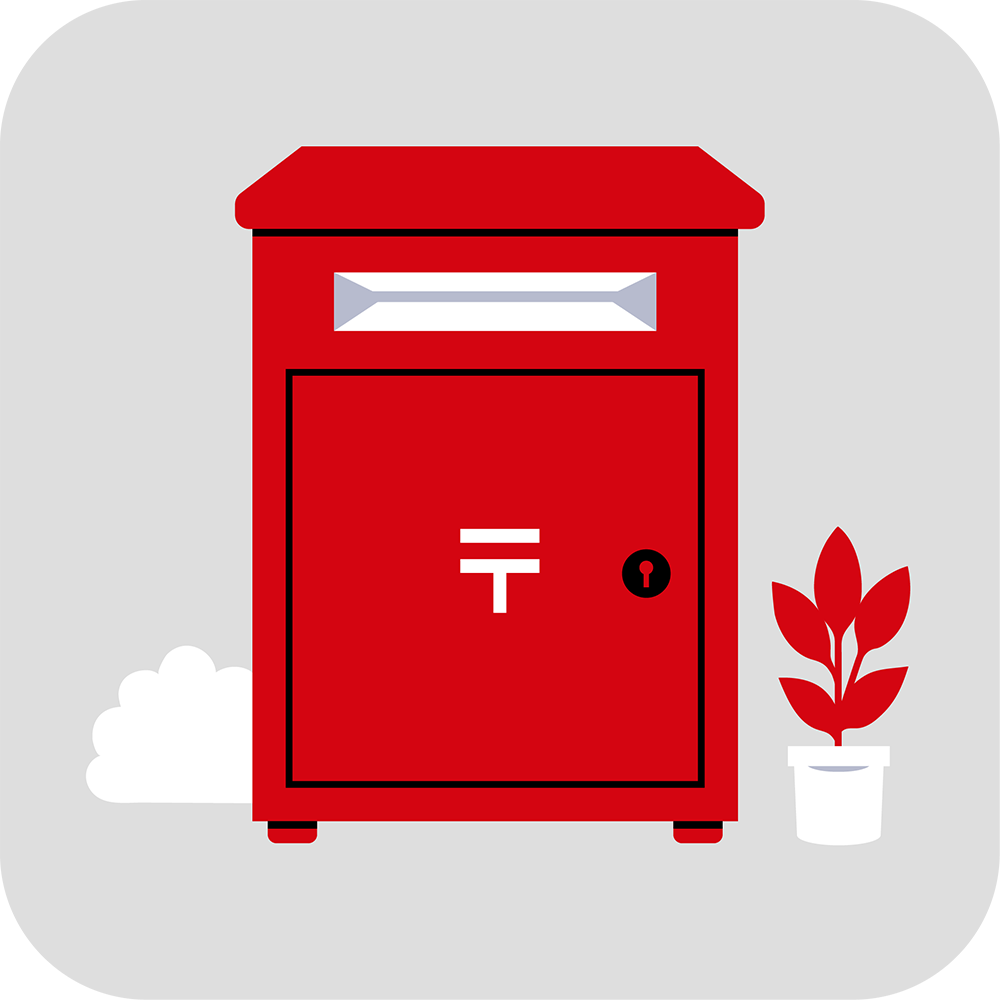 leave in post box