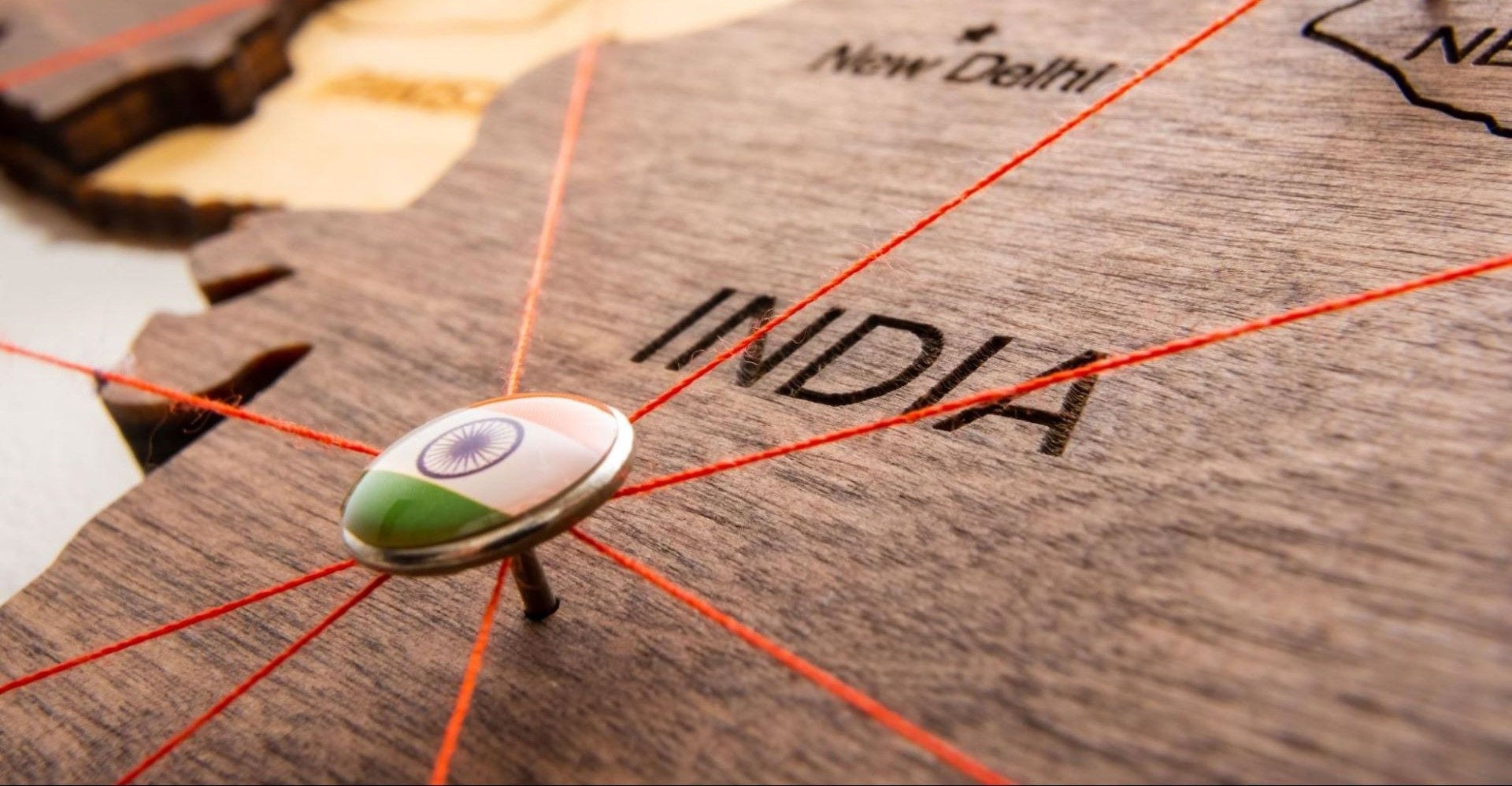 a map representing exports from India