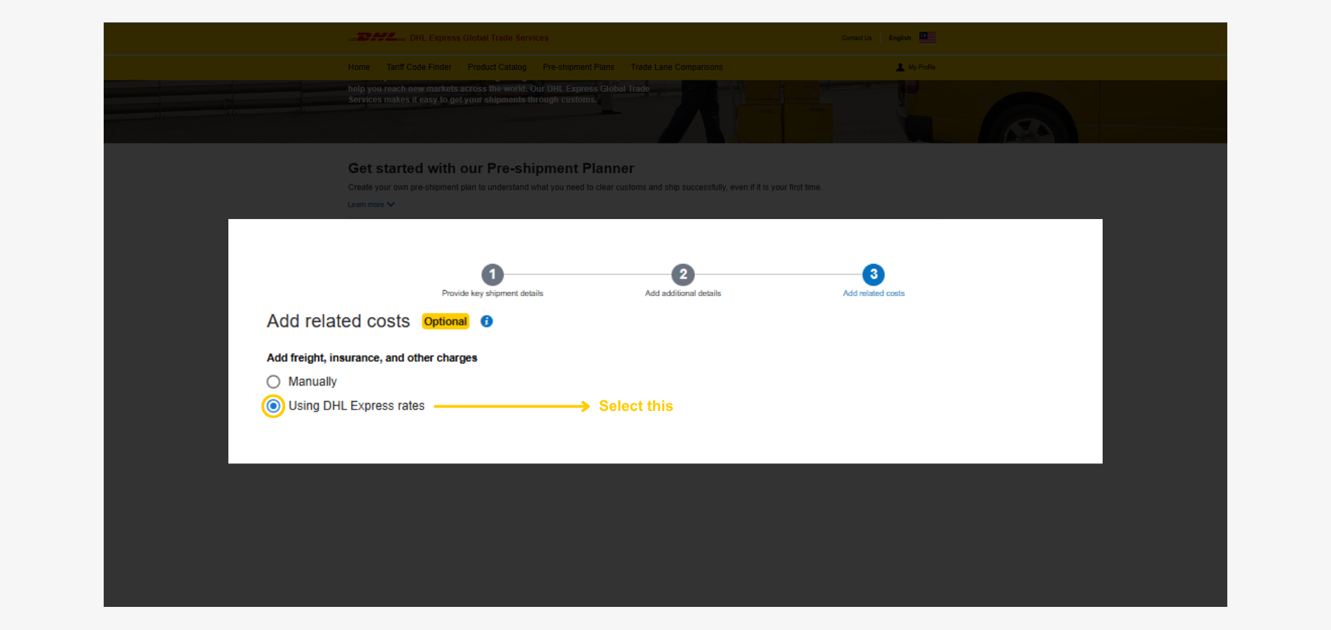 MyGTS Calculate Customs Duties - DHL Express Rates MyGTS Calculate Customs Duties - DHL Express Rates